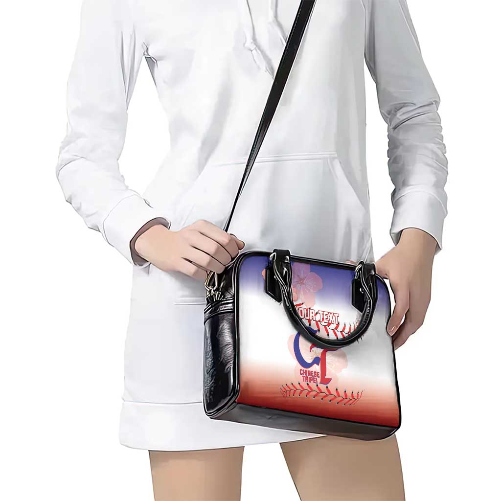 Custom Baseball Chinese Taipei Shoulder Handbag National Plum Blossom - Dynamic Style