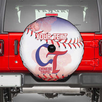 Custom Baseball Chinese Taipei Spare Tire Cover National Plum Blossom - Dynamic Style - Wonder Print Shop