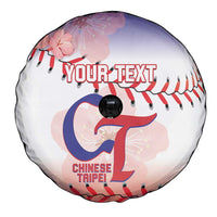 Custom Baseball Chinese Taipei Spare Tire Cover National Plum Blossom - Dynamic Style - Wonder Print Shop