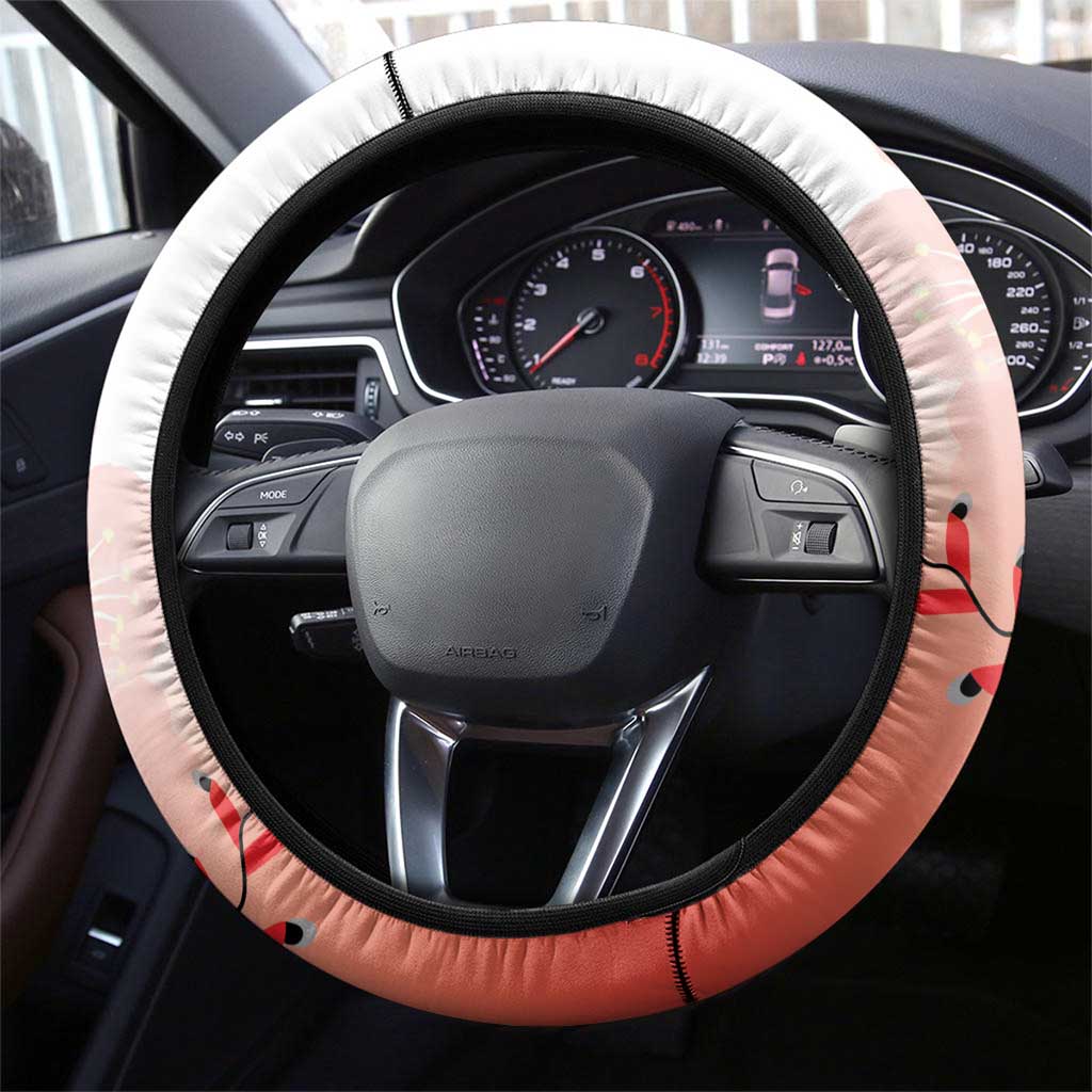 Baseball Chinese Taipei Steering Wheel Cover National Plum Blossom - Dynamic Style - Wonder Print Shop