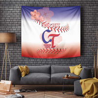 Custom Baseball Chinese Taipei Tapestry National Plum Blossom - Dynamic Style - Wonder Print Shop