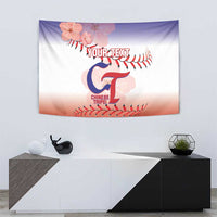 Custom Baseball Chinese Taipei Tapestry National Plum Blossom - Dynamic Style - Wonder Print Shop