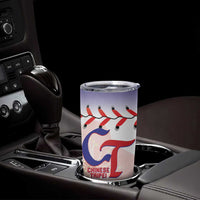 Custom Baseball Chinese Taipei Tumbler Cup National Plum Blossom - Dynamic Style - Wonder Print Shop