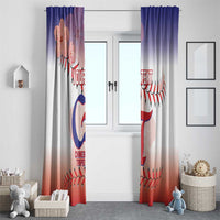 Custom Baseball Chinese Taipei Window Curtain National Plum Blossom - Dynamic Style - Wonder Print Shop