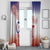 Custom Baseball Chinese Taipei Window Curtain National Plum Blossom - Dynamic Style - Wonder Print Shop