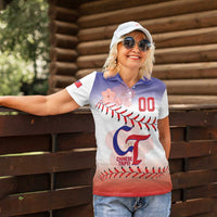Custom Baseball Chinese Taipei Women Polo Shirt National Plum Blossom - Dynamic Style - Wonder Print Shop