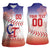 Custom Baseball Chinese Taipei Women Sleeveless Polo Shirt National Plum Blossom - Dynamic Style - Wonder Print Shop