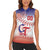 Custom Baseball Chinese Taipei Women Sleeveless Polo Shirt National Plum Blossom - Dynamic Style - Wonder Print Shop