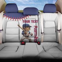 Custom Baseball Puerto Rico Back Car Seat Cover Coqui Mascot - Dynamic Style - Wonder Print Shop