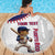 Custom Baseball Puerto Rico Beach Blanket Coqui Mascot - Dynamic Style - Wonder Print Shop