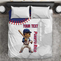 Custom Baseball Puerto Rico Bedding Set Coqui Mascot - Dynamic Style - Wonder Print Shop