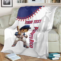 Custom Baseball Puerto Rico Blanket Coqui Mascot - Dynamic Style