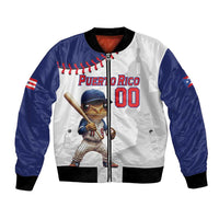 Custom Baseball Puerto Rico Bomber Jacket Coqui Mascot - Dynamic Style - Wonder Print Shop