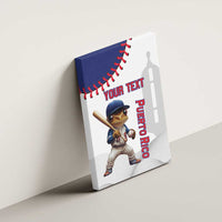 Custom Baseball Puerto Rico Canvas Wall Art Coqui Mascot - Dynamic Style - Wonder Print Shop
