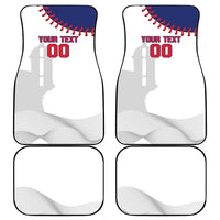 Custom Baseball Puerto Rico Car Mats Coqui Mascot - Dynamic Style - Wonder Print Shop