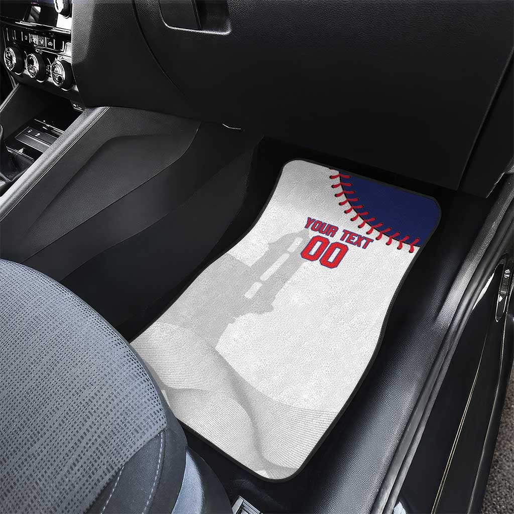 Custom Baseball Puerto Rico Car Mats Coqui Mascot - Dynamic Style - Wonder Print Shop