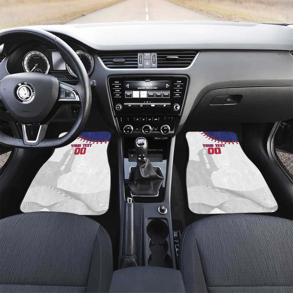 Custom Baseball Puerto Rico Car Mats Coqui Mascot - Dynamic Style - Wonder Print Shop