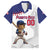 Custom Baseball Puerto Rico Family Matching Short Sleeve Bodycon Dress and Hawaiian Shirt Coqui Mascot - Dynamic Style - Wonder Print Shop