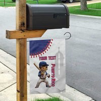 Custom Baseball Puerto Rico Garden Flag Coqui Mascot - Dynamic Style - Wonder Print Shop