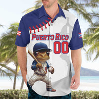 Custom Baseball Puerto Rico Hawaiian Shirt Coqui Mascot - Dynamic Style - Wonder Print Shop