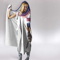 Custom Baseball Puerto Rico Hooded Blanket Coqui Mascot - Dynamic Style