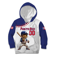 Custom Baseball Puerto Rico Kid Hoodie Coqui Mascot - Dynamic Style - Wonder Print Shop