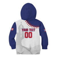 Custom Baseball Puerto Rico Kid Hoodie Coqui Mascot - Dynamic Style - Wonder Print Shop