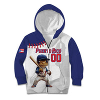 Custom Baseball Puerto Rico Kid Hoodie Coqui Mascot - Dynamic Style - Wonder Print Shop