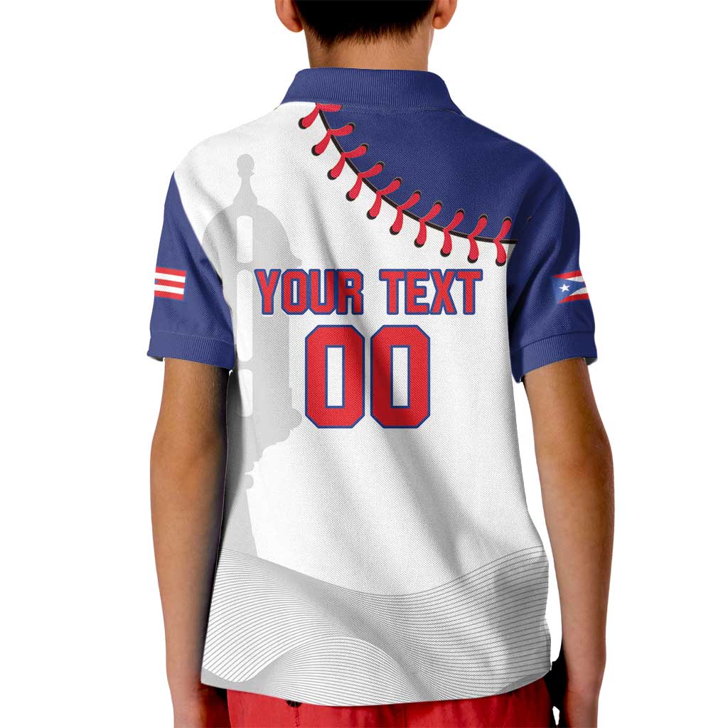 Custom Baseball Puerto Rico Kid Polo Shirt Coqui Mascot - Dynamic Style - Wonder Print Shop