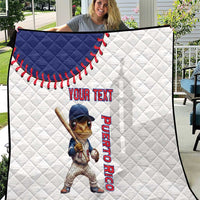 Custom Baseball Puerto Rico Quilt Coqui Mascot - Dynamic Style - Wonder Print Shop