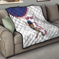 Custom Baseball Puerto Rico Quilt Coqui Mascot - Dynamic Style - Wonder Print Shop