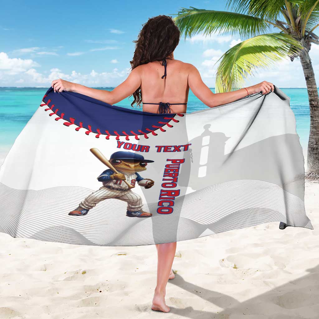Custom Baseball Puerto Rico Sarong Coqui Mascot - Dynamic Style - Wonder Print Shop