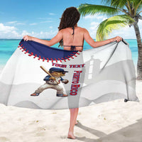 Custom Baseball Puerto Rico Sarong Coqui Mascot - Dynamic Style - Wonder Print Shop