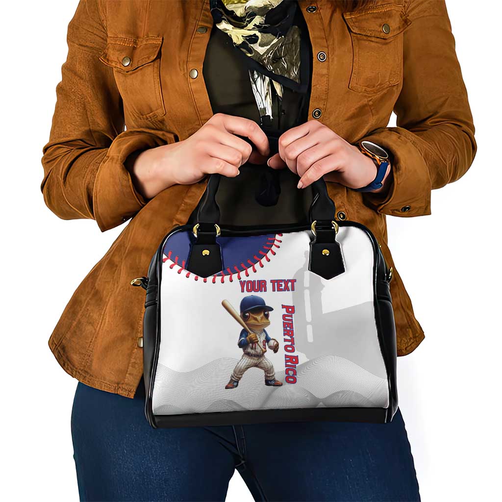 Custom Baseball Puerto Rico Shoulder Handbag Coqui Mascot - Dynamic Style