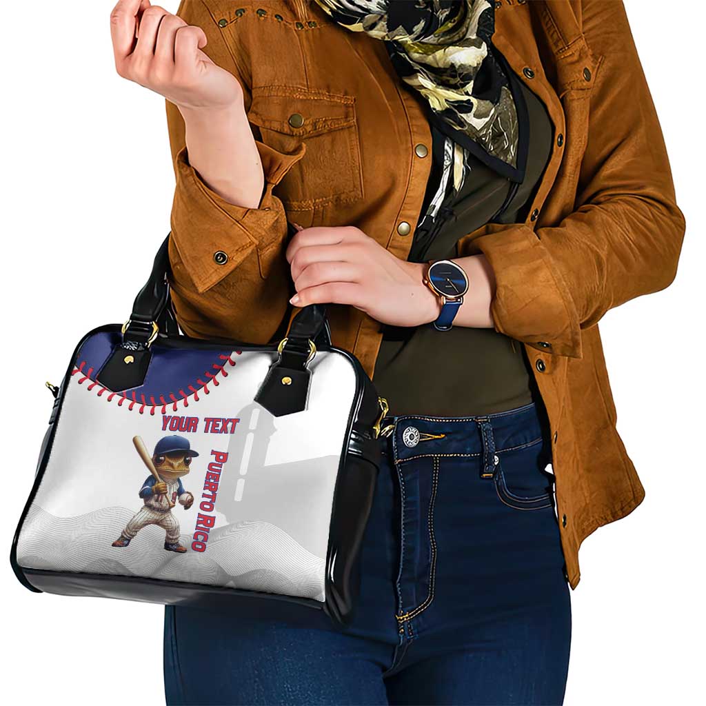 Custom Baseball Puerto Rico Shoulder Handbag Coqui Mascot - Dynamic Style