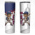Custom Baseball Puerto Rico Skinny Tumbler Coqui Mascot - Dynamic Style - Wonder Print Shop