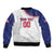 Custom Baseball Puerto Rico Sleeve Zip Bomber Jacket Coqui Mascot - Dynamic Style - Wonder Print Shop