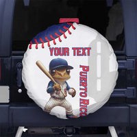 Custom Baseball Puerto Rico Spare Tire Cover Coqui Mascot - Dynamic Style - Wonder Print Shop