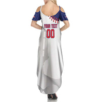Custom Baseball Puerto Rico Summer Maxi Dress Coqui Mascot - Dynamic Style - Wonder Print Shop