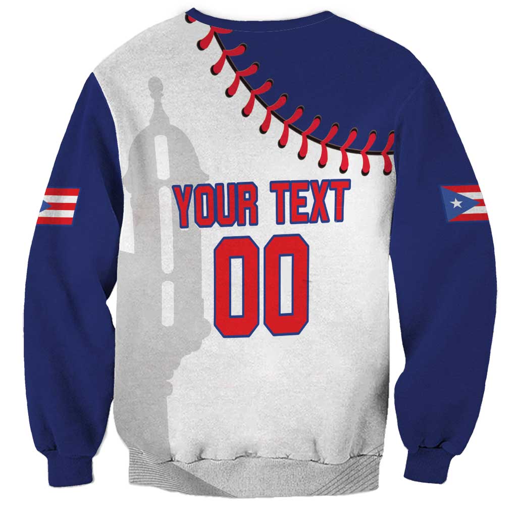Custom Baseball Puerto Rico Sweatshirt Coqui Mascot - Dynamic Style - Wonder Print Shop