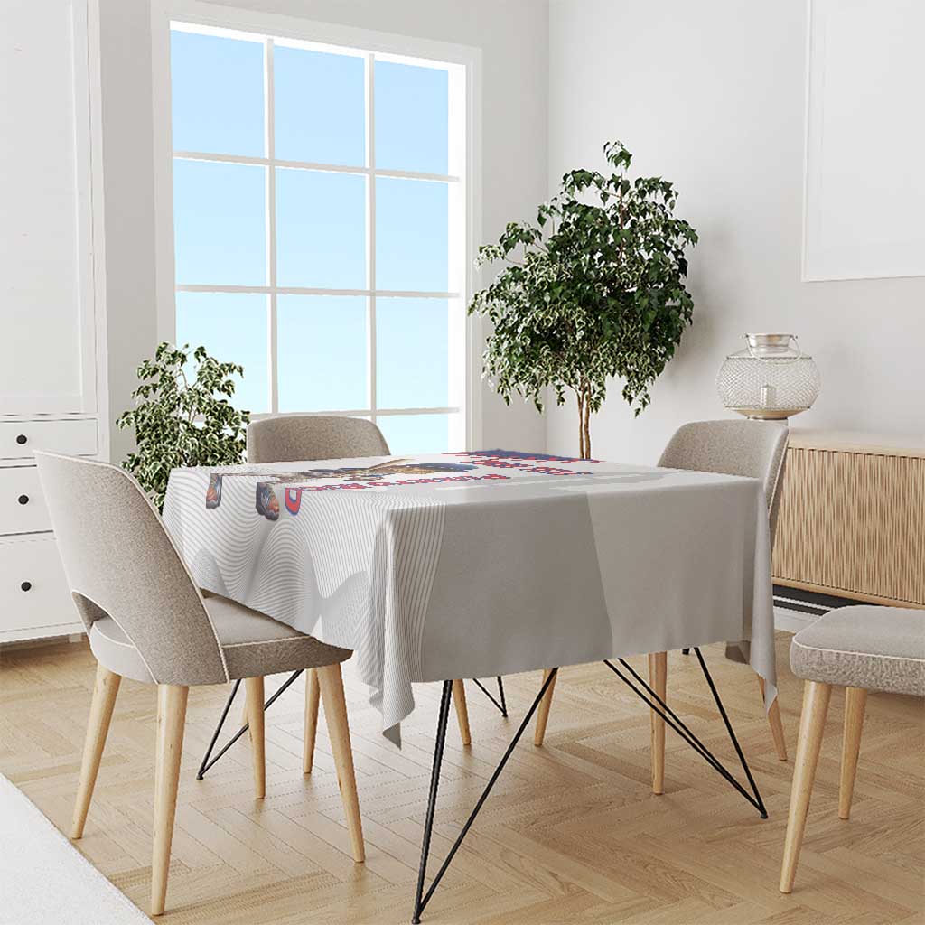 Custom Baseball Puerto Rico Tablecloth Coqui Mascot - Dynamic Style - Wonder Print Shop