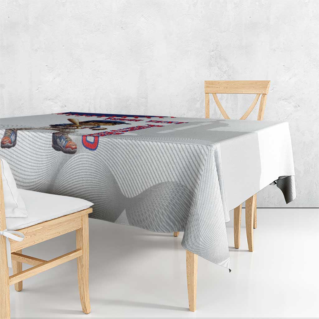 Custom Baseball Puerto Rico Tablecloth Coqui Mascot - Dynamic Style - Wonder Print Shop