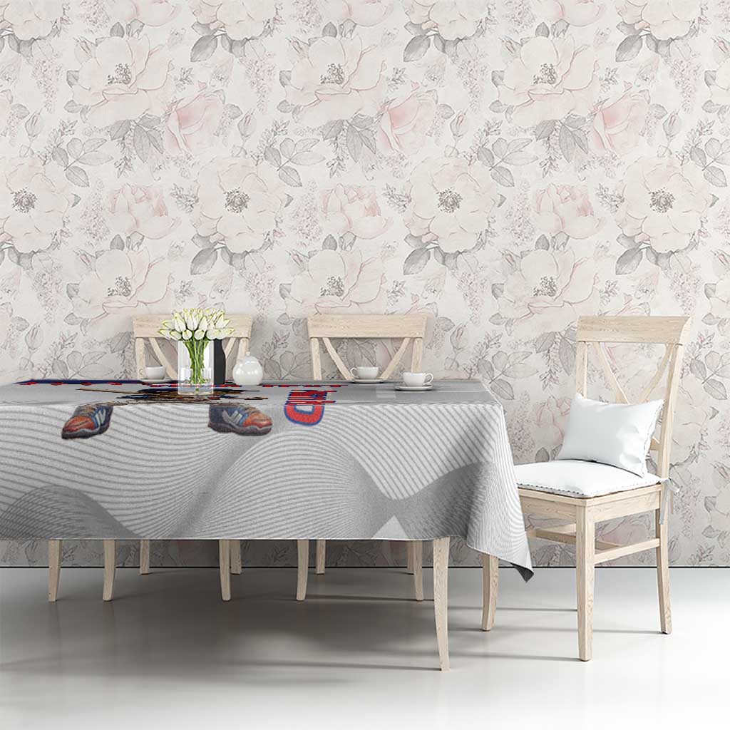 Custom Baseball Puerto Rico Tablecloth Coqui Mascot - Dynamic Style - Wonder Print Shop