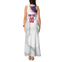 Custom Baseball Puerto Rico Tank Maxi Dress Coqui Mascot - Dynamic Style - Wonder Print Shop