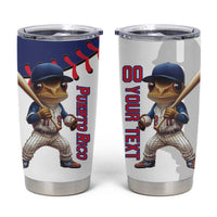 Custom Baseball Puerto Rico Tumbler Cup Coqui Mascot - Dynamic Style - Wonder Print Shop