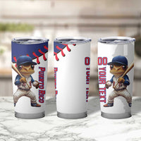Custom Baseball Puerto Rico Tumbler Cup Coqui Mascot - Dynamic Style - Wonder Print Shop