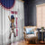 Custom Baseball Puerto Rico Window Curtain Coqui Mascot - Dynamic Style - Wonder Print Shop