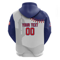 Custom Baseball Puerto Rico Zip Hoodie Coqui Mascot - Dynamic Style - Wonder Print Shop