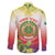 Personalized Comoros Family Matching Puletasi and Hawaiian Shirt Coat Of Arms Mix Ylang Ylang Flower - Wonder Print Shop