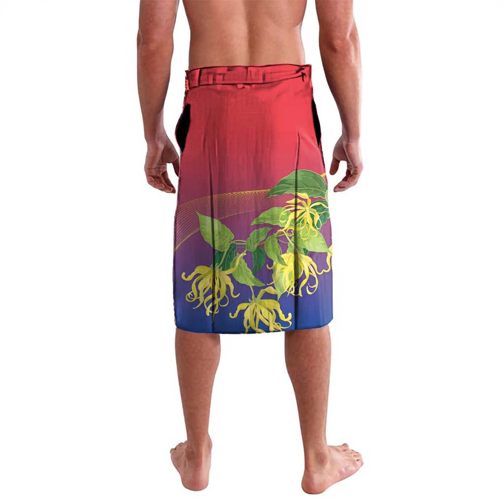 Personalized Comoros Lavalava Coat Of Arms Mix Ylang Ylang Flower - Wonder Print Shop